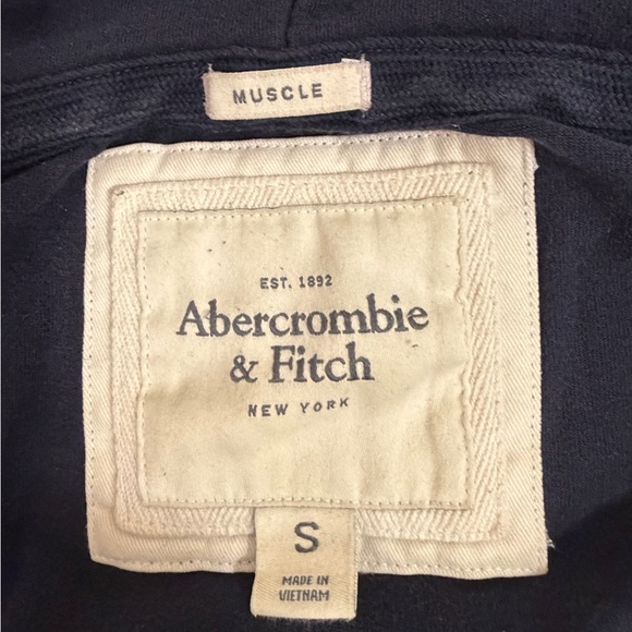 💙Abercrombie & Fitch Navy Cotton Hoodie Jacket💙 - Picture 9 of 11